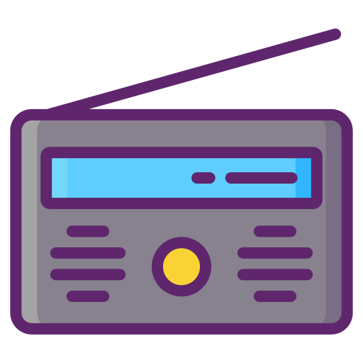 Radio Flaticons Lineal Color icon