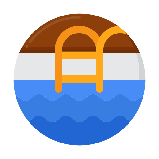 zwembad Flaticons Flat icoon