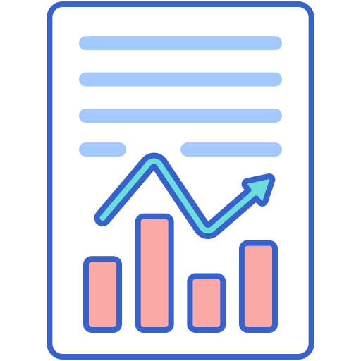 banco de dados financeiro Flaticons Lineal Color Ícone