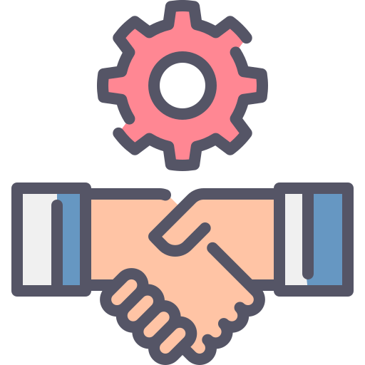 Handshake Generic Outline Color icon