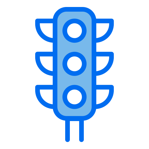 Traffic light Generic Blue icon