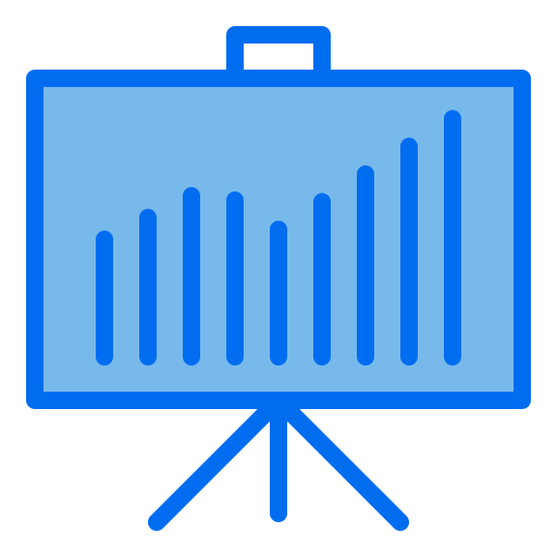 Graph Generic Blue icon