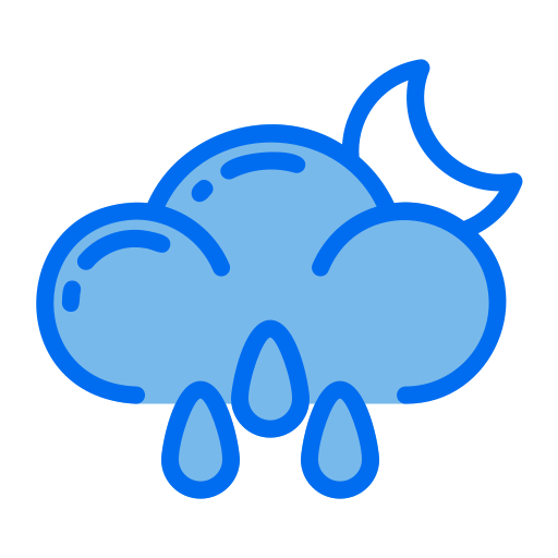 chuva Generic Blue Ícone