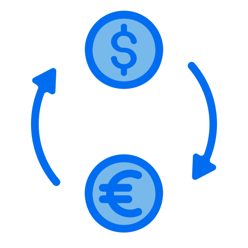 aandelenbeurs Generic Blue icoon