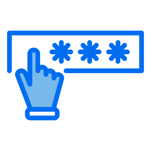 Passwords Generic Blue icon