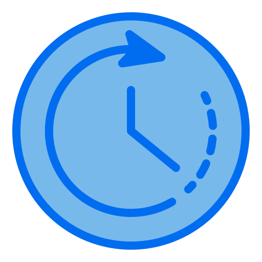 Clock Generic Blue icon