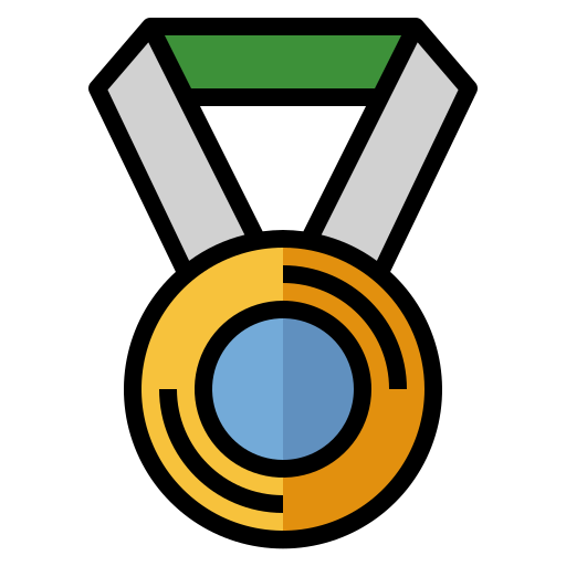 medalla Generic Outline Color icono