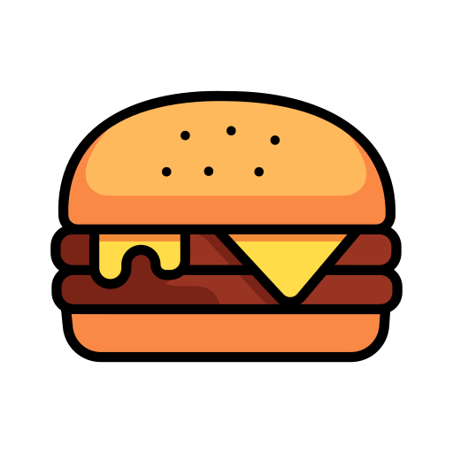 cheeseburger Generic Outline Color ikona