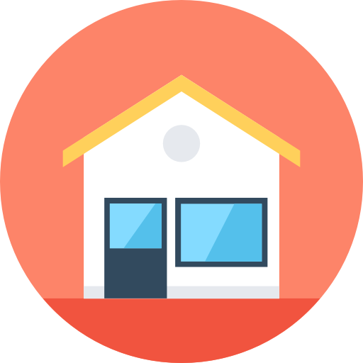 家 Flat Color Circular icon