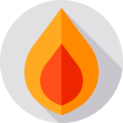 ogień Flat Circular Flat ikona