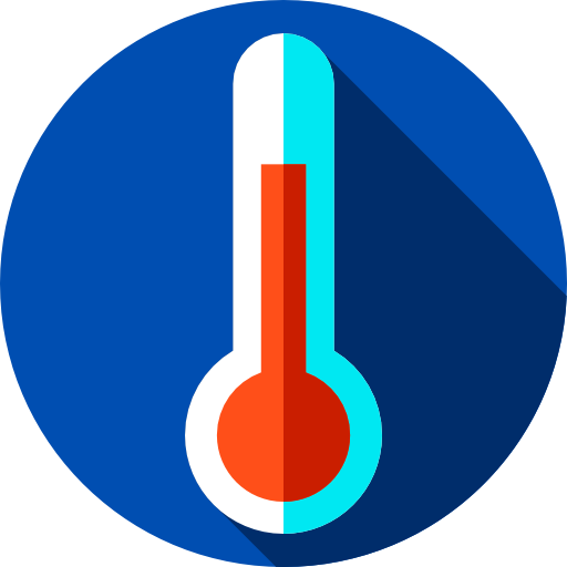 termometr Flat Circular Flat ikona