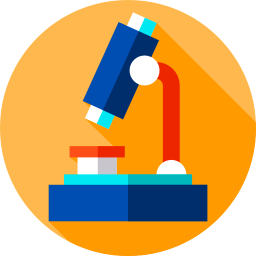 microscope Flat Circular Flat Icône