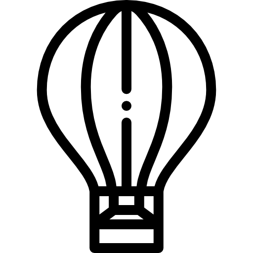 熱気球 Detailed Rounded Lineal icon