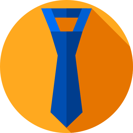 krawatte Flat Circular Flat icon