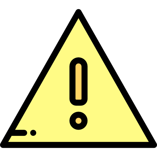 Warning Detailed Rounded Lineal color icon