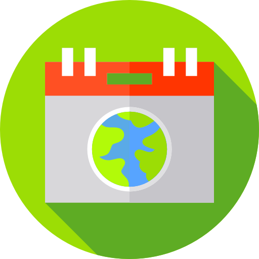 Earth day Flat Circular Flat icon