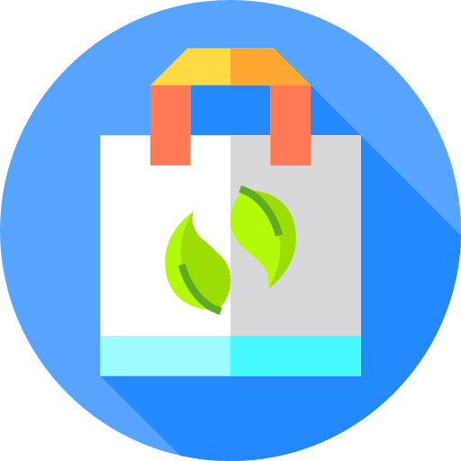 Shopping bag Flat Circular Flat icon