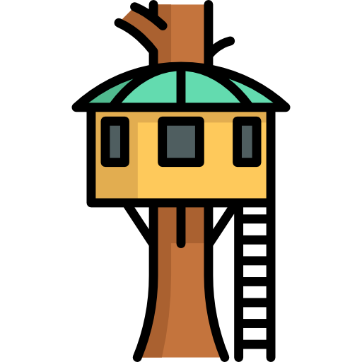 casa sull'albero Special Lineal color icona