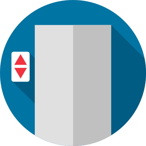 ascensor Flat Circular Flat icono