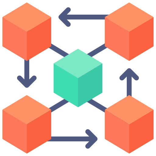 blockchain Generic Flat Ícone