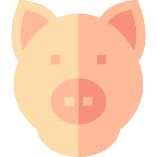Świnia Basic Straight Flat ikona