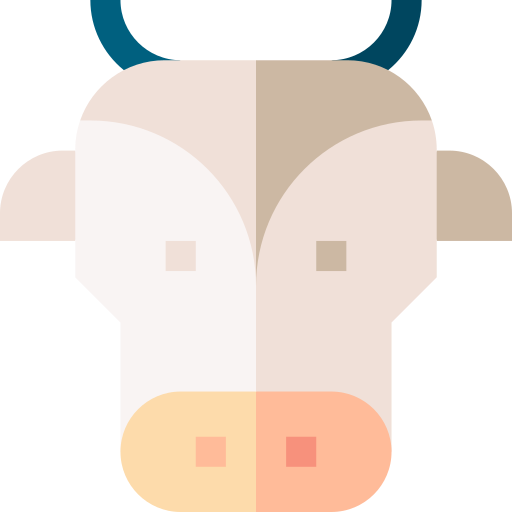 vaca Basic Straight Flat icono