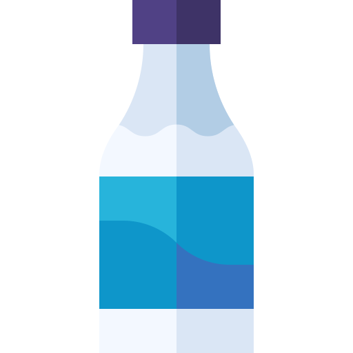 Бутылка молока Basic Straight Flat иконка