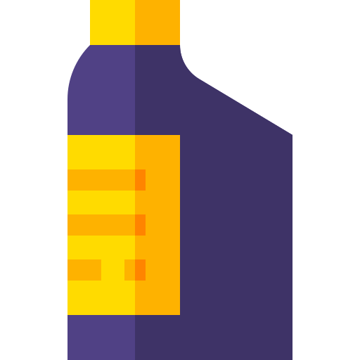 bottiglia d'olio Basic Straight Flat icona
