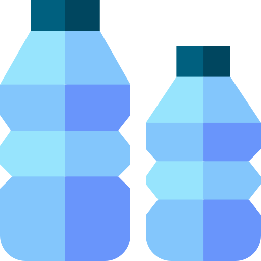 botella de plástico Basic Straight Flat icono