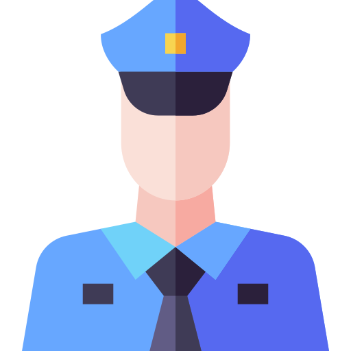 poliziotto Basic Straight Flat icona