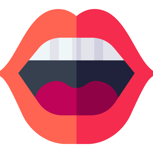 Mouth Basic Straight Flat icon