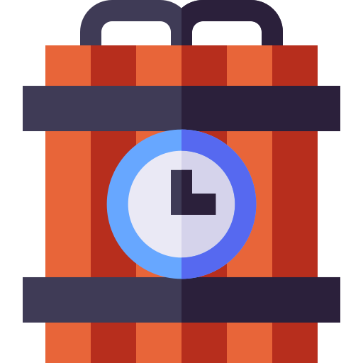 폭탄 Basic Straight Flat icon