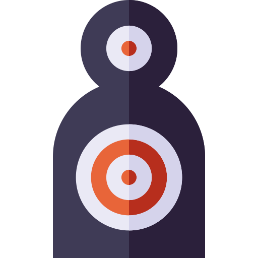 射撃対象 Basic Straight Flat icon