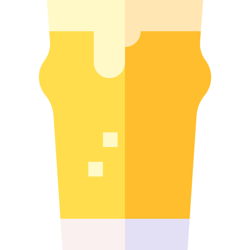 pinte de bière Basic Straight Flat Icône