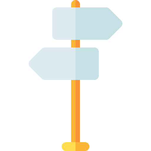 poste de señal Basic Rounded Flat icono