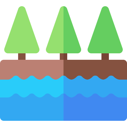 Lake Basic Rounded Flat icon