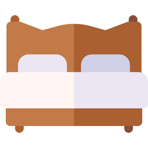 podwójne łóżko Basic Rounded Flat ikona