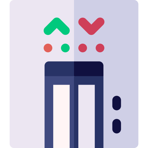 aufzug Basic Rounded Flat icon