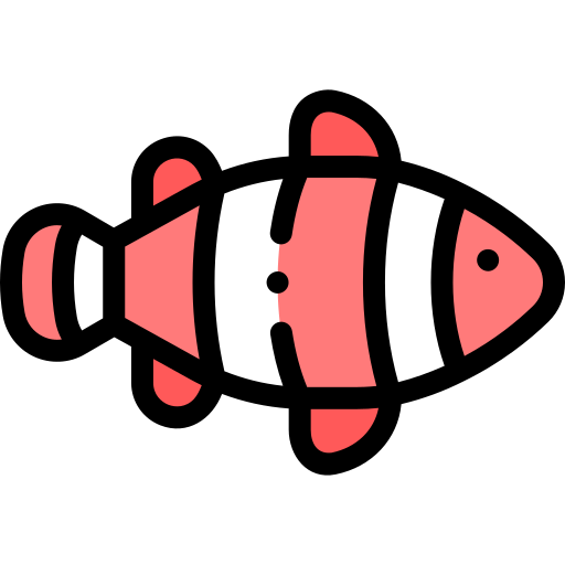 clownfisch Detailed Rounded Lineal color icon
