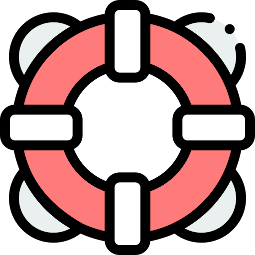 Life saver Detailed Rounded Lineal color icon