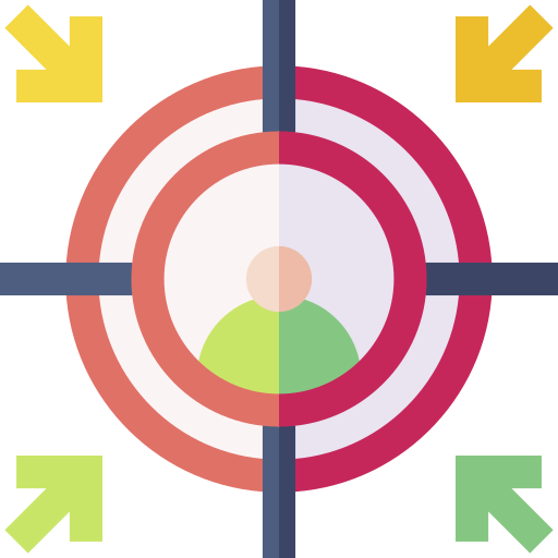 doelgroep Basic Straight Flat icoon