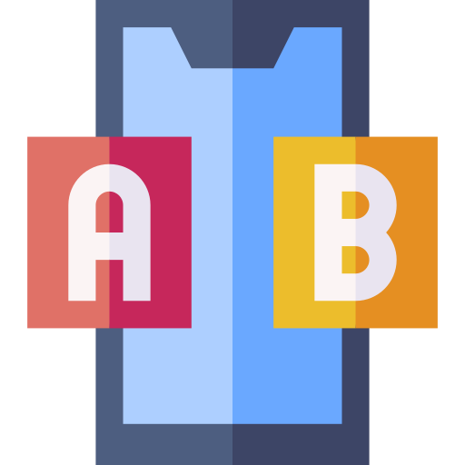 ab 테스트 Basic Straight Flat icon