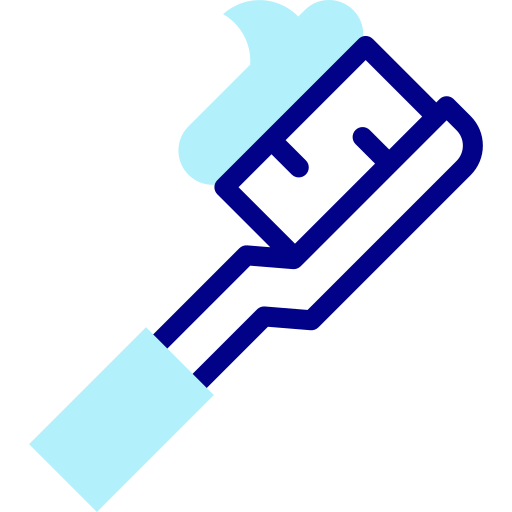 칫솔 Detailed Mixed Lineal color icon