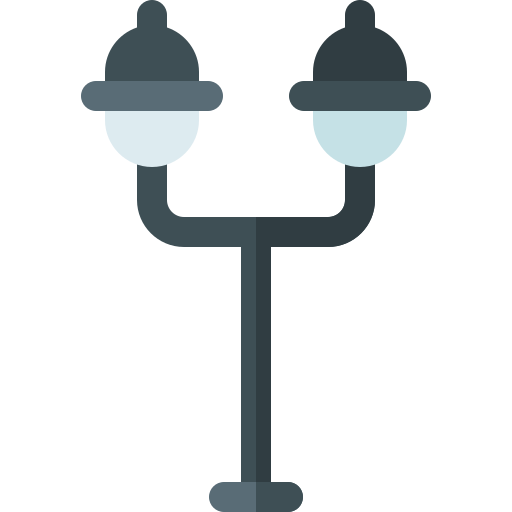 straßenlampe Basic Rounded Flat icon