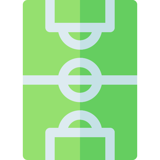 Soccer field Basic Rounded Flat icon