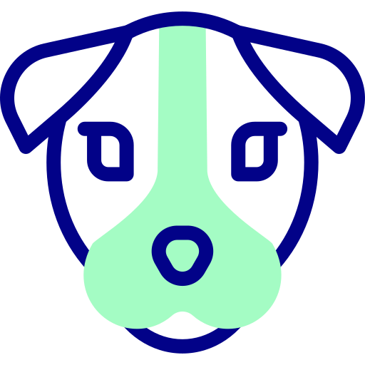 犬 Detailed Mixed Lineal color icon