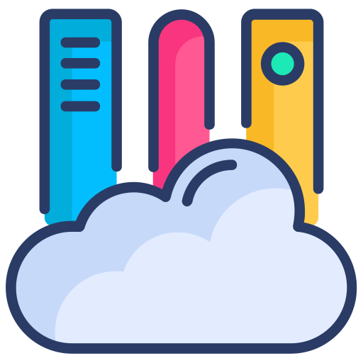 cloud-bibliothek Generic Outline Color icon