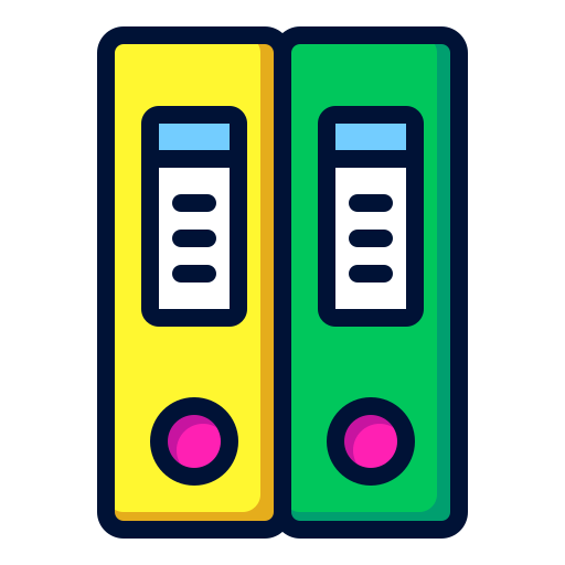 バインダー Generic Outline Color icon