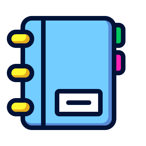 notizbuch Generic Outline Color icon