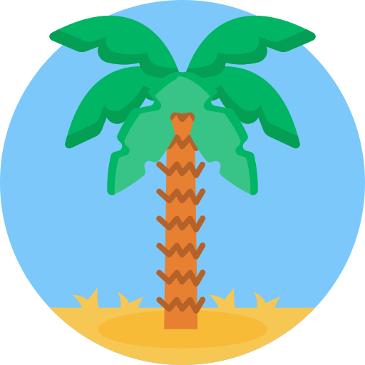 Palm tree Generic Circular icon